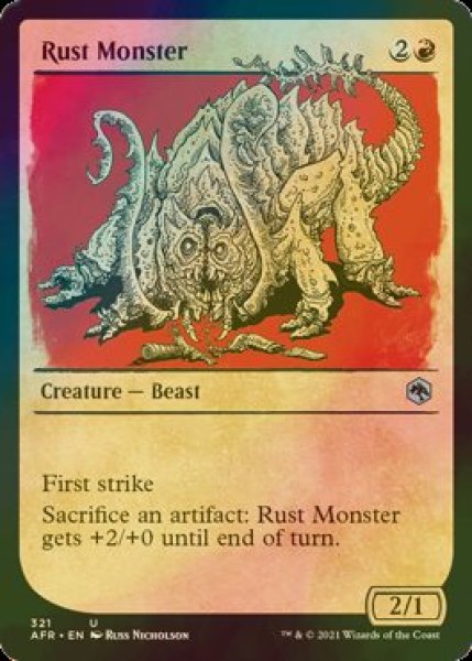 画像1: [FOIL] ラスト・モンスター/Rust Monster (ショーケース版) 【英語版】 [AFR-赤U] (1)