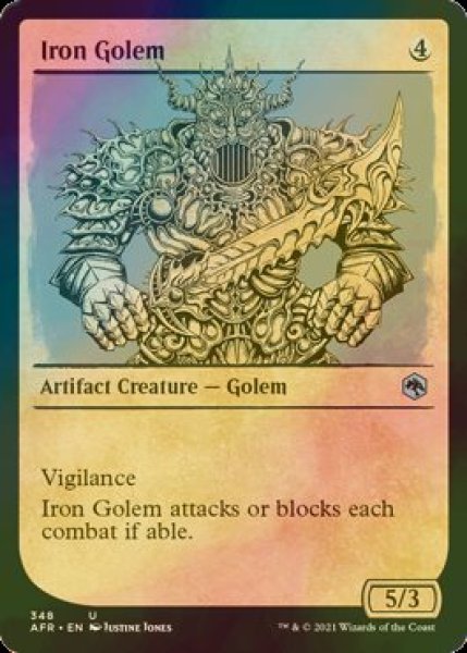 画像1: [FOIL] アイアン・ゴーレム/Iron Golem (ショーケース版) 【英語版】 [AFR-灰U] (1)