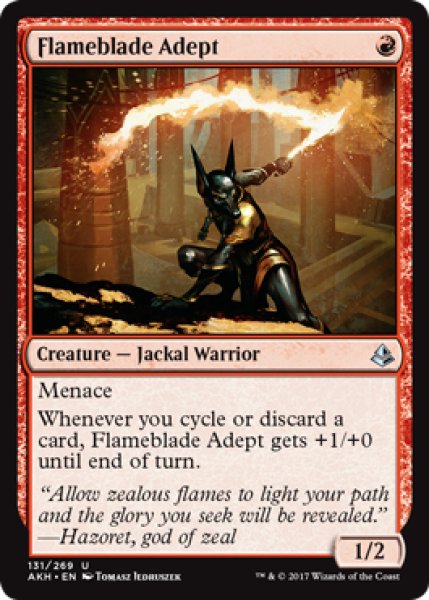 画像1: 炎刃の達人/Flameblade Adept 【英語版】 [AKH-赤U] (1)