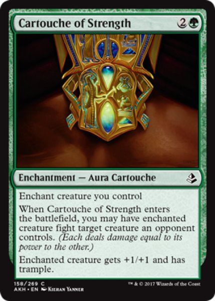 画像1: 活力のカルトーシュ/Cartouche of Strength 【英語版】 [AKH-緑C] (1)