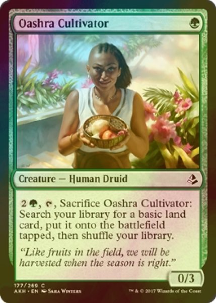 画像1: [FOIL] オアシュラの耕作者/Oashra Cultivator 【英語版】 [AKH-緑C] (1)