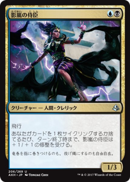 画像1: 影嵐の侍臣/Shadowstorm Vizier 【日本語版】 [AKH-金U] (1)