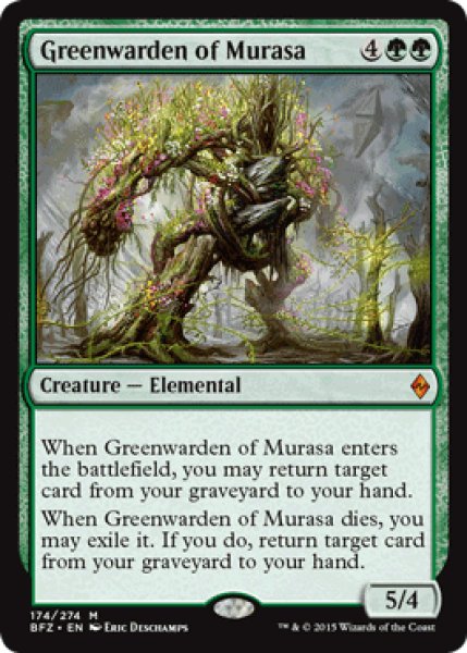 画像1: ムラーサの緑守り/Greenwarden of Murasa 【英語版】 [BFZ-緑MR] (1)
