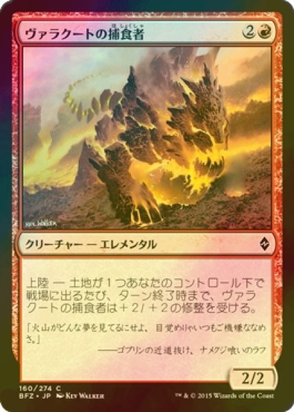 画像1: [FOIL] ヴァラクートの捕食者/Valakut Predator 【日本語版】 [BFZ-赤C] (1)