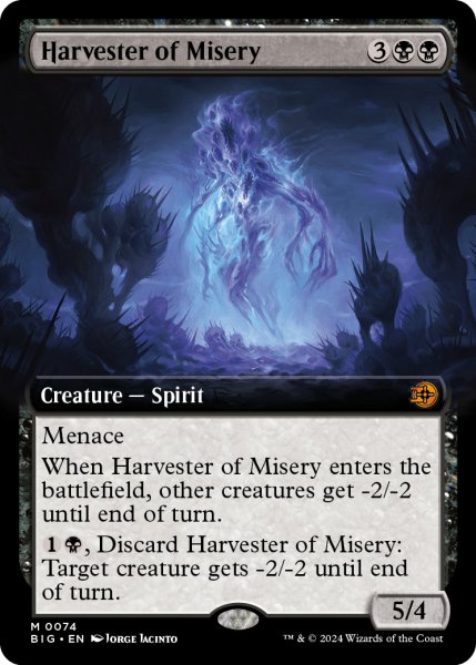 画像1: 苦難の収穫者/Harvester of Misery (拡張アート版) 【英語版】 [BIG-黒MR] (1)