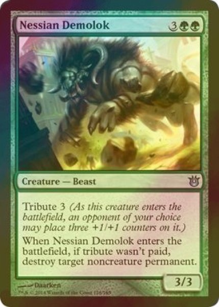 画像1: [FOIL] ネシアンのデモロク/Nessian Demolok 【英語版】 [BNG-緑U] (1)