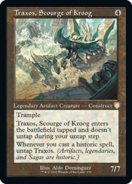 画像1: クルーグの災い魔、トラクソス/Traxos, Scourge of Kroog (旧枠) 【英語版】 [BRC-灰R] (1)