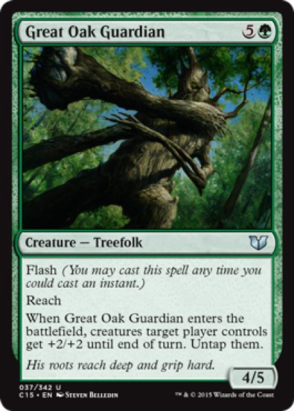 画像1: 大樫の守護者/Great Oak Guardian 【英語版】 [C15-緑U] (1)