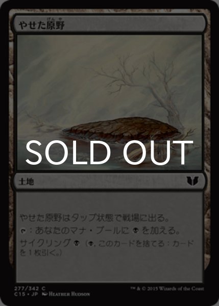 画像1: やせた原野/Barren Moor 【日本語版】 [C15-土地C] (1)