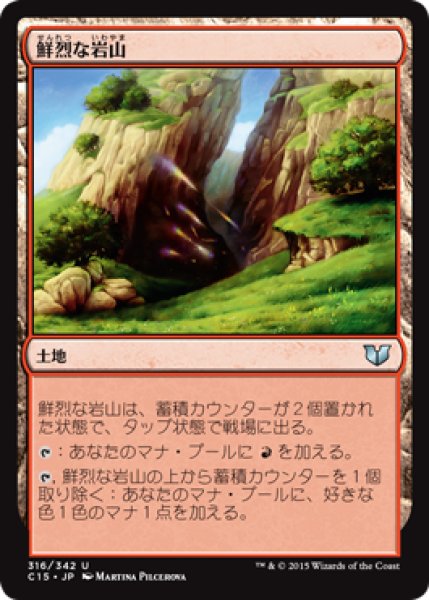 画像1: 鮮烈な岩山/Vivid Crag 【日本語版】 [C15-土地U] (1)