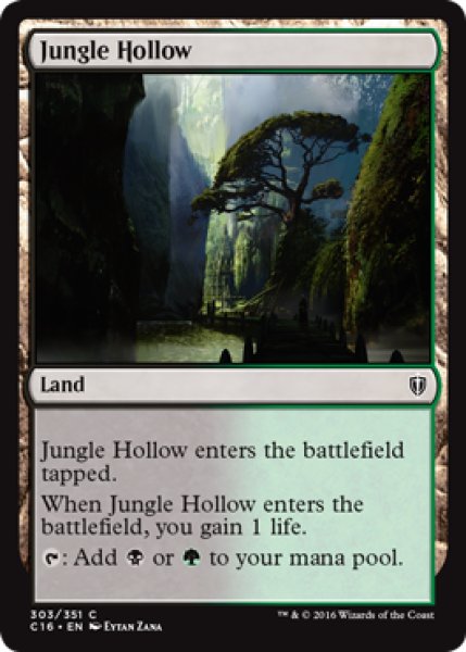 画像1: ジャングルのうろ穴/Jungle Hollow 【英語版】 [C16-土地C] (1)
