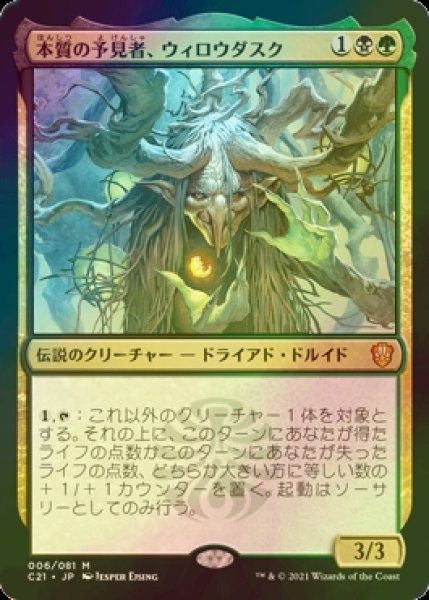 画像1: [FOIL] 本質の予見者、ウィロウダスク/Willowdusk, Essence Seer 【日本語版】 [C21-金MR] (1)