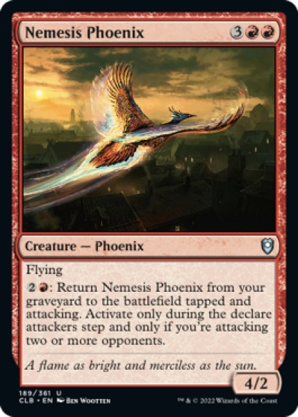 画像1: 天罰のフェニックス/Nemesis Phoenix 【英語版】 [CLB-赤U] (1)