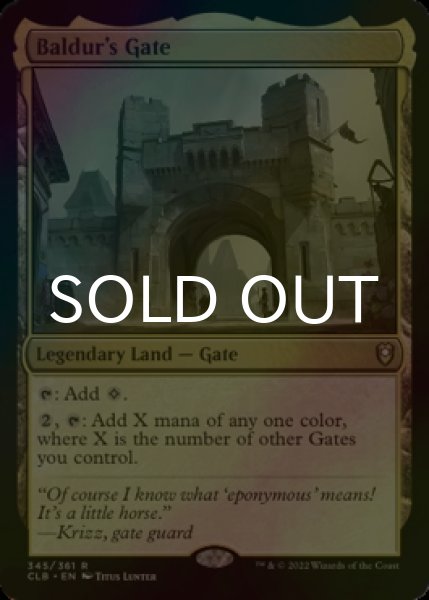 画像1: [FOIL] バルダーズ・ゲート/Baldur's Gate 【英語版】 [CLB-土地R] (1)