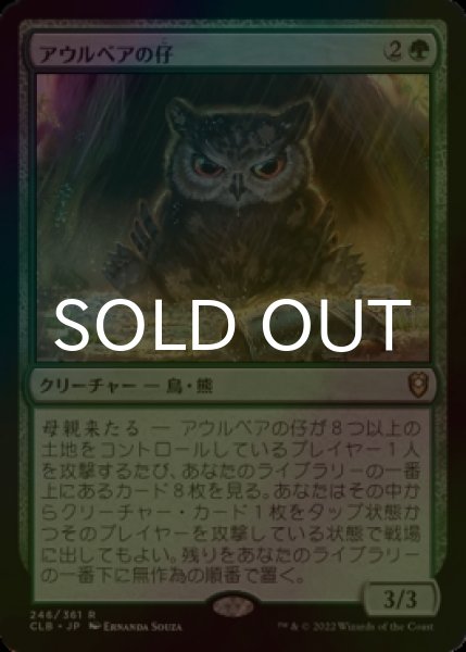 画像1: [FOIL] アウルベアの仔 /Owlbear Cub 【日本語版】 [CLB-緑R] (1)