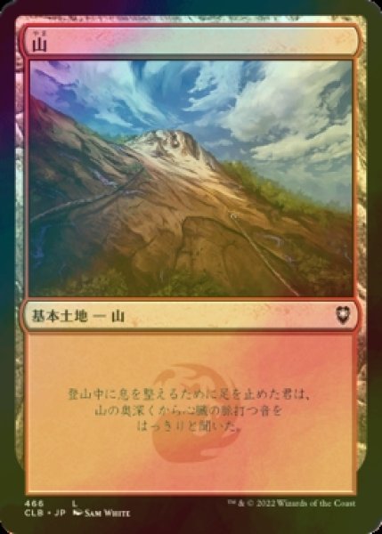画像1: [FOIL] 山/Mountain No.466 【日本語版】 [CLB-土地C] (1)