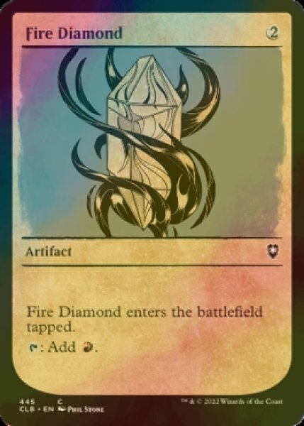 画像1: [FOIL] 緋色のダイアモンド/Fire Diamond (ショーケース版) 【英語版】 [CLB-灰C] (1)