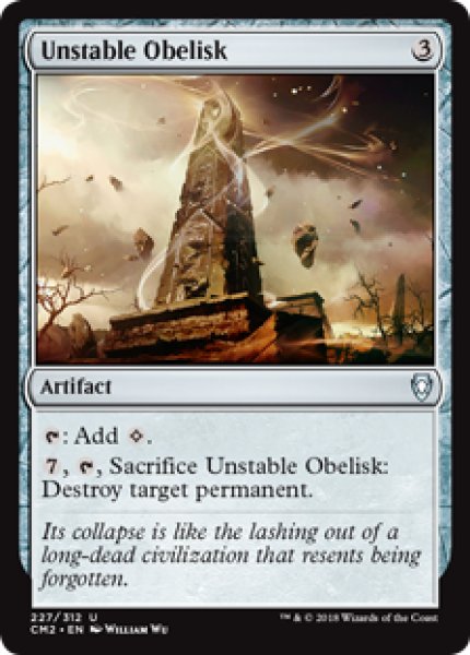 画像1: 不安定なオベリスク/Unstable Obelisk 【英語版】 [CM2-灰U] (1)