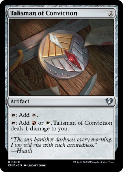 画像1: 確信のタリスマン/Talisman of Conviction 【英語版】 [CMM-灰U] (1)