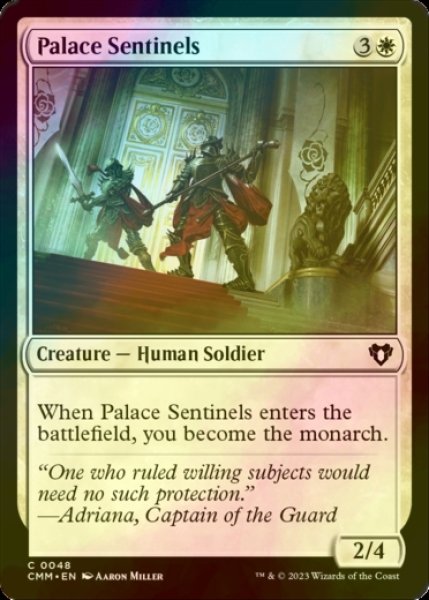画像1: [FOIL] 宮殿の歩哨/Palace Sentinels 【英語版】 [CMM-白C] (1)