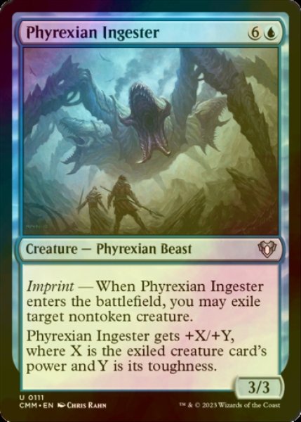 画像1: [FOIL] ファイレクシアの摂取者/Phyrexian Ingester 【英語版】 [CMM-青U] (1)