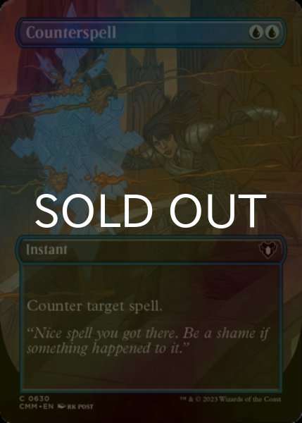 画像1: [FOIL] 対抗呪文/Counterspell (全面アート版) 【英語版】 [CMM-青C] (1)