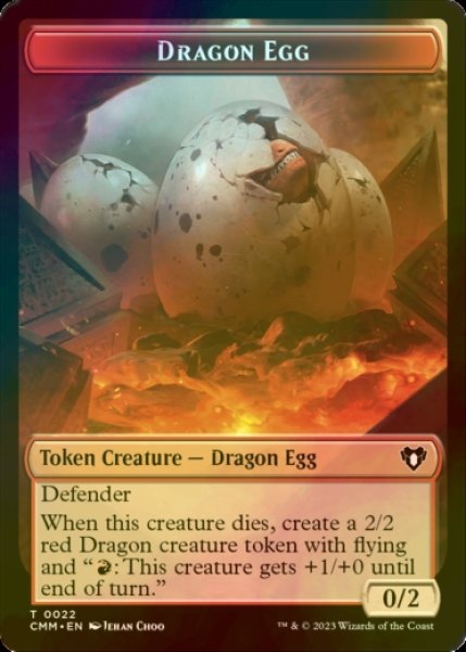画像1: [FOIL] ドラゴンの卵/DRAGON EGG 【英語版】 [CMM-トークン] (1)