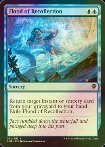 画像1: [FOIL] 想起横溢/Flood of Recollection 【英語版】 [CMR-青C] (1)