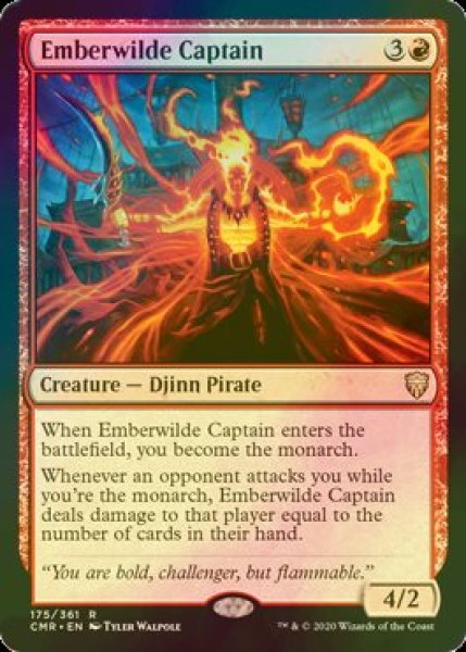 画像1: [FOIL] エンバーワイルドの隊長/Emberwilde Captain 【英語版】 [CMR-赤R] (1)