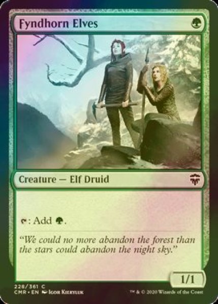 画像1: [FOIL] フィンドホーンのエルフ/Fyndhorn Elves 【英語版】 [CMR-緑C] (1)