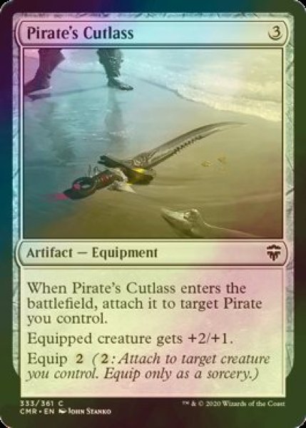 画像1: [FOIL] 海賊のカットラス/Pirate's Cutlass 【英語版】 [CMR-灰C] (1)