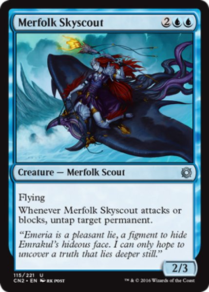 画像1: マーフォークの空偵者/Merfolk Skyscout 【英語版】 [CN2-青U] (1)