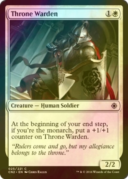 画像1: [FOIL] 玉座警備兵/Throne Warden 【英語版】 [CN2-白C] (1)