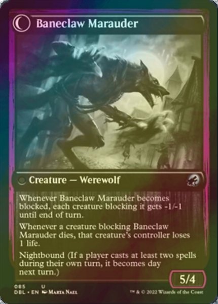 画像2: [FOIL] 破滅刃の悪漢/Baneblade Scoundrel 【英語版】 [DBL-黒U] (2)