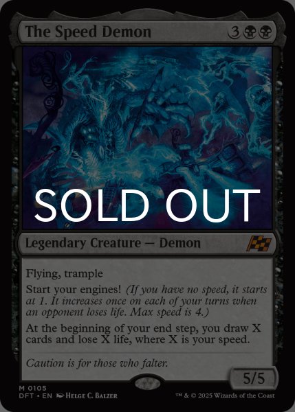 画像1: スピードデーモン/The Speed Demon 【英語版】 [DFT-黒MR] (1)