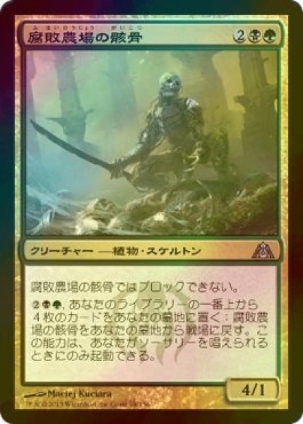 画像1: [FOIL] 腐敗農場の骸骨/Rot Farm Skeleton 【日本語版】 [DGM-金U] (1)