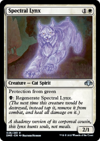 画像1: 幽体オオヤマネコ/Spectral Lynx 【英語版】 [DMR-白U] (1)