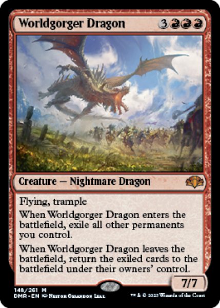 画像1: 世界喰らいのドラゴン/Worldgorger Dragon 【英語版】 [DMR-赤MR] (1)