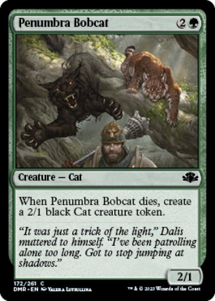 画像1: 暗影のボブキャット/Penumbra Bobcat 【英語版】 [DMR-緑C] (1)