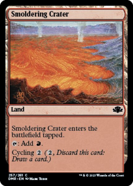 画像1: 薄煙の火口/Smoldering Crater 【英語版】 [DMR-土地C] (1)