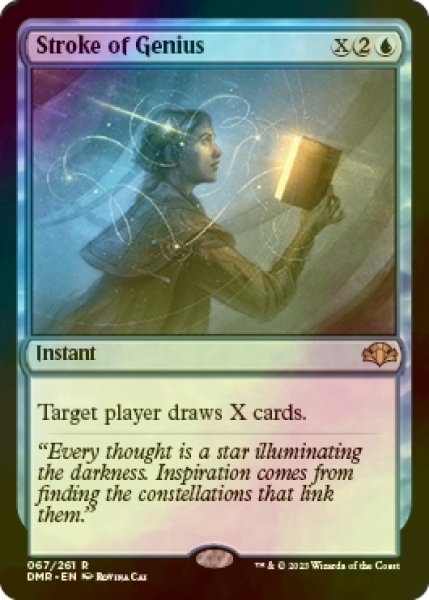 画像1: [FOIL] 天才のひらめき/Stroke of Genius 【英語版】 [DMR-青R] (1)