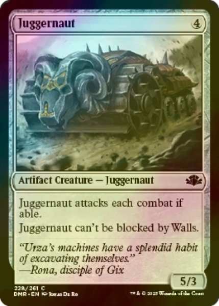 画像1: [FOIL] 巨大戦車/Juggernaut 【英語版】 [DMR-灰C] (1)