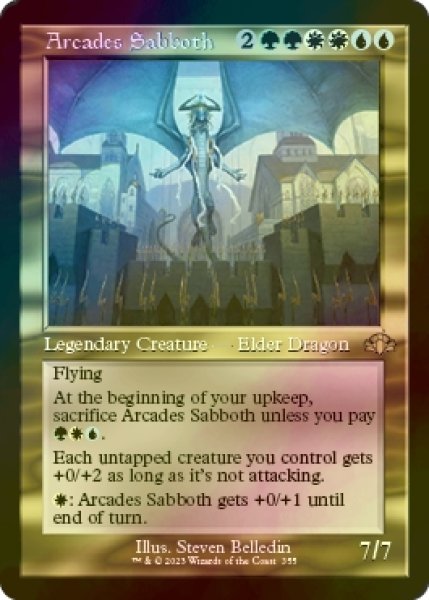 画像1: [FOIL] アルカデス・サボス/Arcades Sabboth (旧枠・海外産ブースター版) 【英語版】 [DMR-金R] (1)
