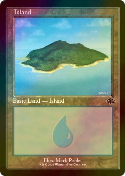 画像1: [FOIL] 島/Island No.404 (旧枠) 【英語版】 [DMR-土地C] (1)