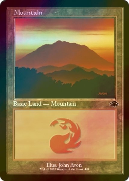 画像1: [FOIL] 山/Mountain No.409 (旧枠) 【英語版】 [DMR-土地C] (1)