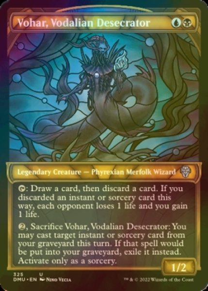 画像1: [FOIL] ヴォーデイリアの冒涜者、ヴォハー/Vohar, Vodalian Desecrator (ショーケース版) 【英語版】 [DMU-金U] (1)