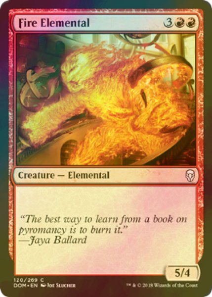 画像1: [FOIL] 炎の精霊/Fire Elemental 【英語版】 [DOM-赤C] (1)