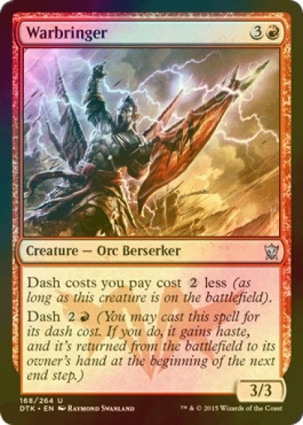 画像1: [FOIL] 戦いをもたらすもの/Warbringer 【英語版】 [DTK-赤U] (1)