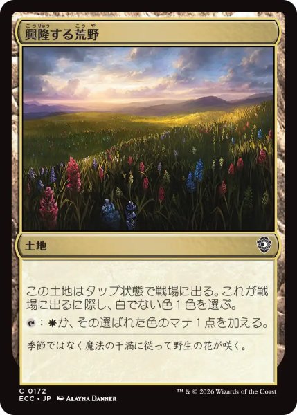 画像1: 興隆する荒野/Thriving Heath 【日本語版】 [ECC-土地C] (1)