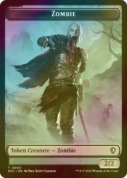 画像1: [FOIL] ゾンビ/ZOMBIE & 蛇/SNAKE 【英語版】 [ECC-トークン] (1)